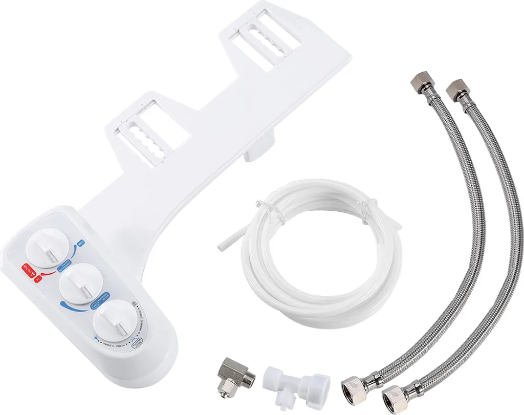 Kit Bidet Meccanico Universale: Valvole Ottone e Doppio Spruzzo Caldo/Freddo