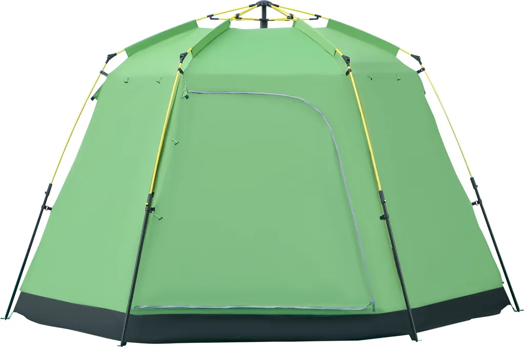 Tente Outsunny 2000mm imperméable pour 6 personnes - Camping Vert