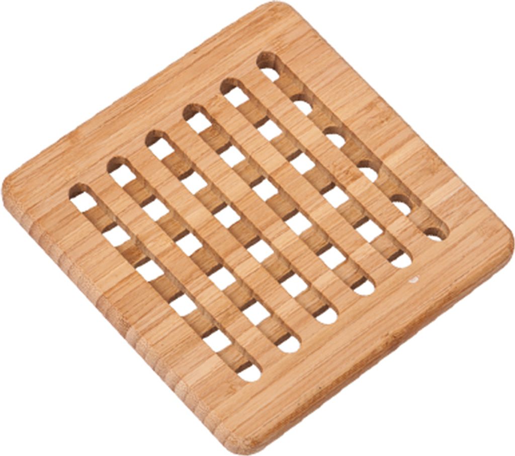 Kesper 58741 Topfuntersetzer eckig (LxBxH): 19x19x1 cm, natur