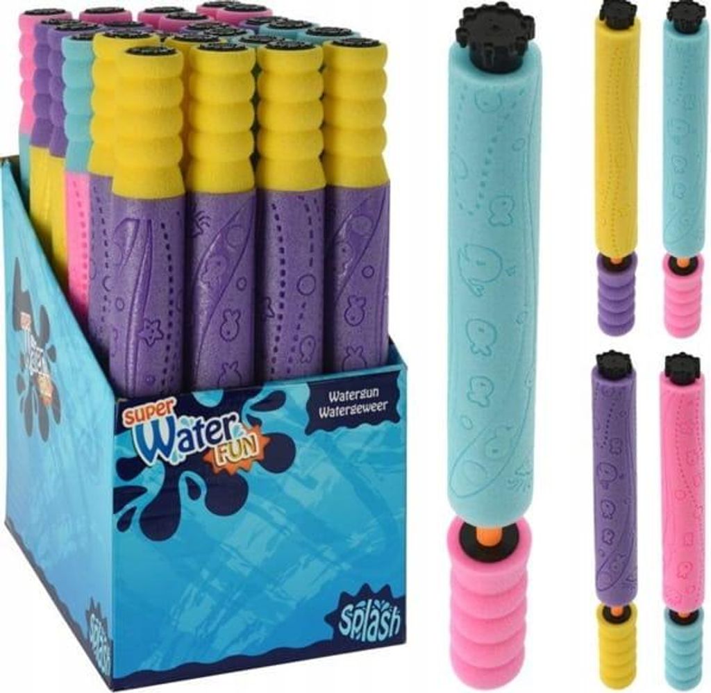 42cm Schaumstoff-Wasserpistole - Sicheres Gartenspielzeug für Kinder, Leicht, Bunt, Rutschfest