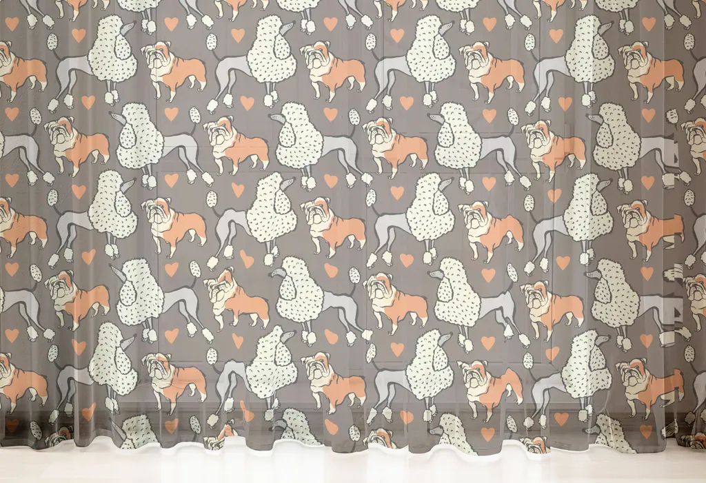 Arazzo Parete Lavabile ABAKUHAUS 160x274 - Bulldog Cocoa Multicolore - 4