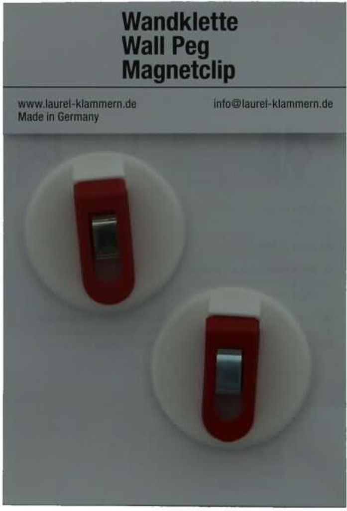 Halteclip selbstklebend 30mm VE=2 Stück rot