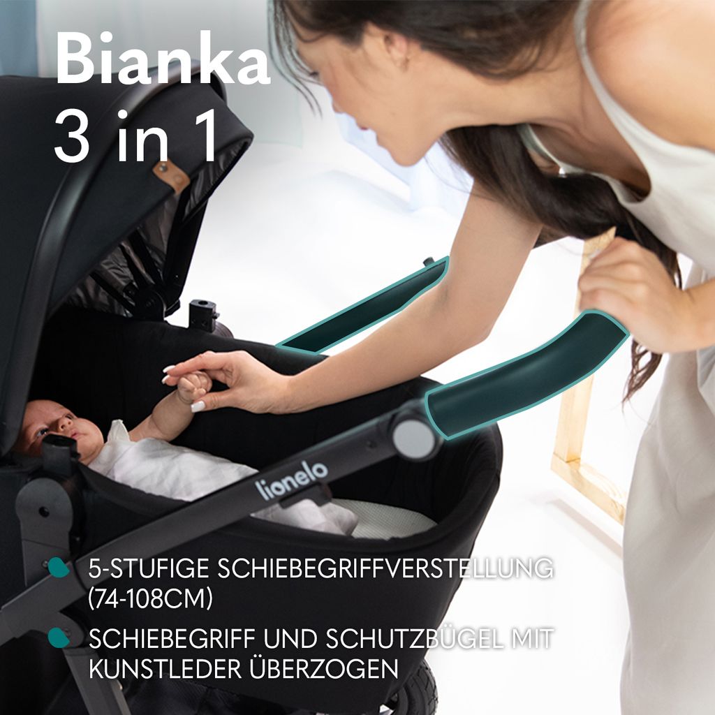 Lionelo Bianka 3in1 Kinderwagen, Autotransporter, Autositz, Produktbild 6