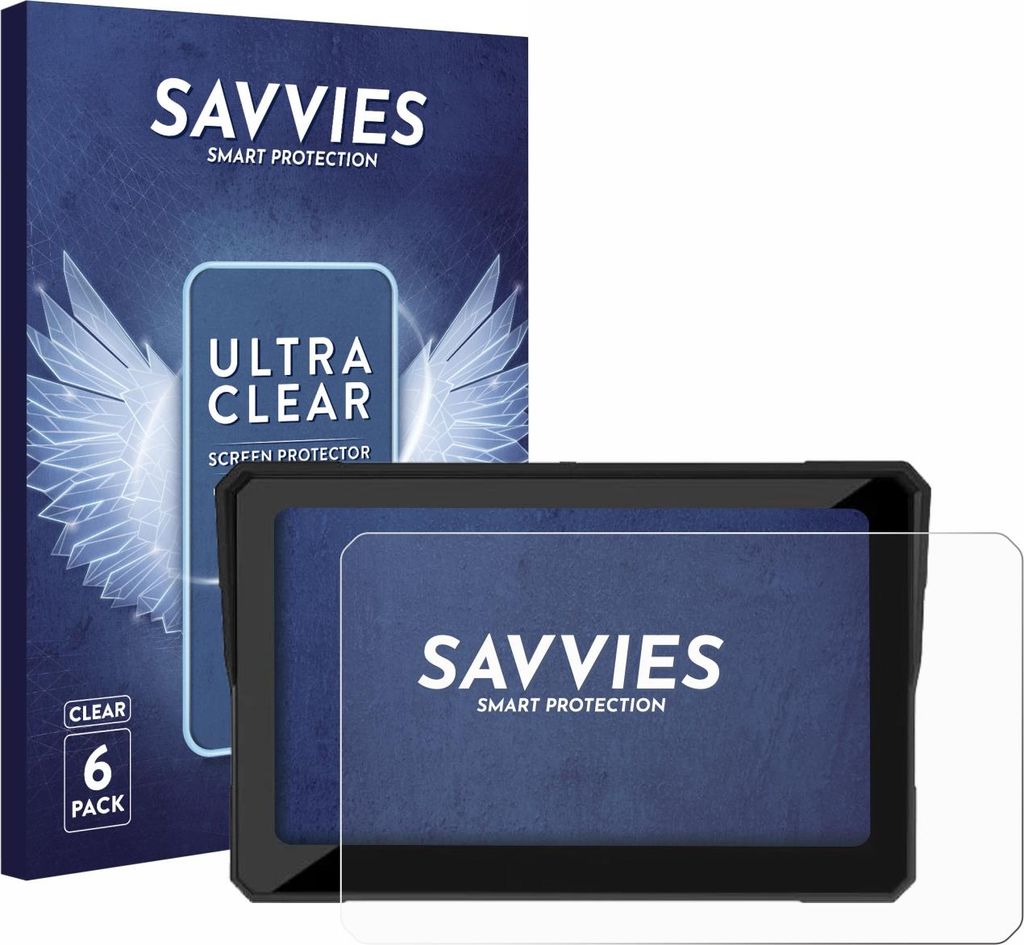 6x Für Carpuride W702 Plus 7" Schutzfolie Savvies Displayschutz Display Schutz Folie Klar Transparent