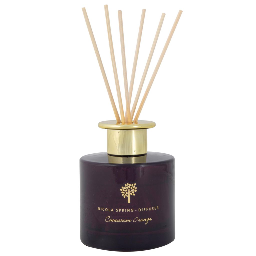 Nicola Spring Reed Diffusor - Luxus-Haus-Badezimmer-Duft-ParfÃ1/4m - 6 Reeds - 200ml - Zimt & Orange