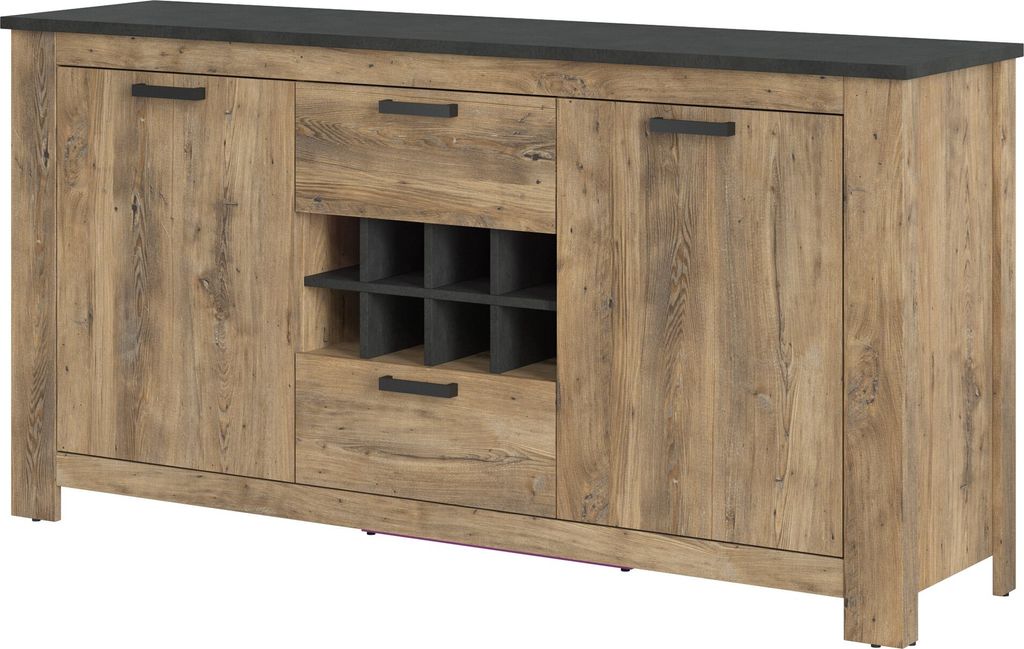 Sideboard Anrichte 176 cm Kastanie - Matera - RAPALLO - Die Möbelfundgrube