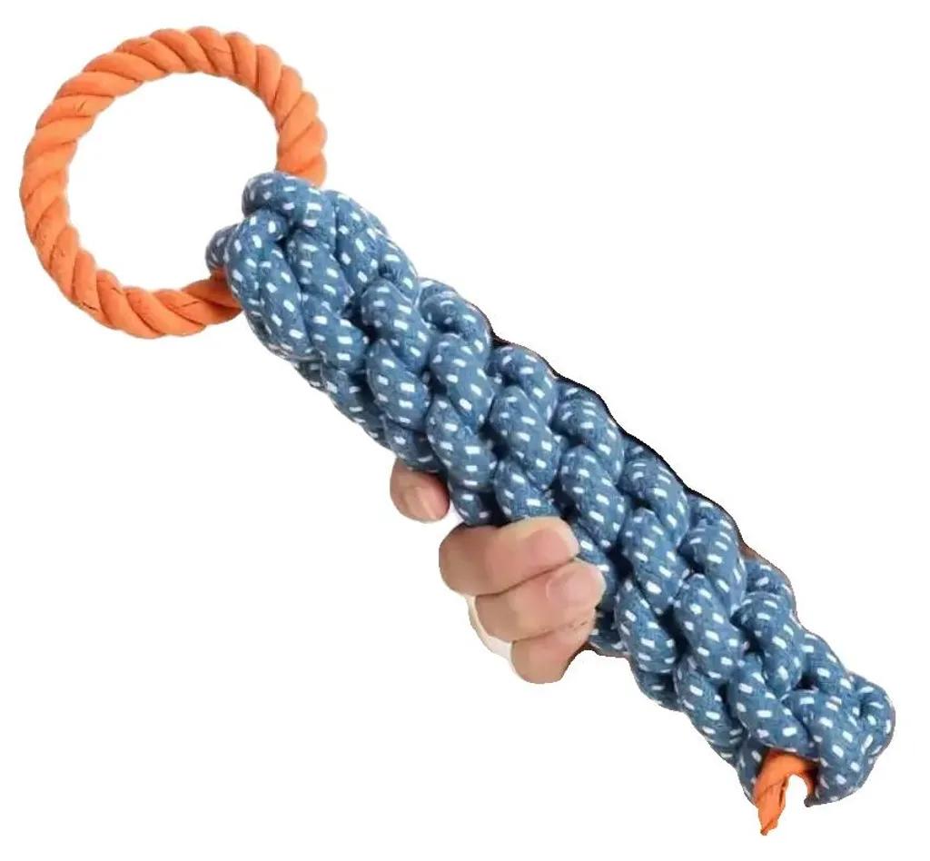 Jouet pour chien en lin indéstructible - Corde robuste de 40 cm XL