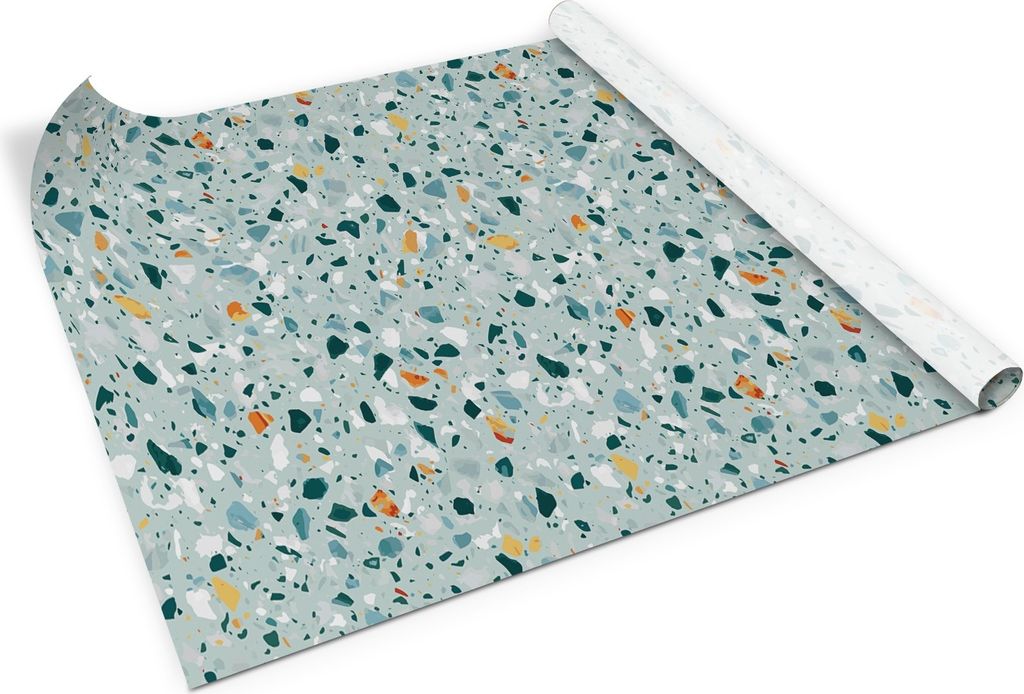 Terrazo-textur – PVC Klebefolie für Möbel – Möbelrenovierungsfolie – Möbelfolie selbstklebend – Küche – Schränke – Möbeldekorfol...