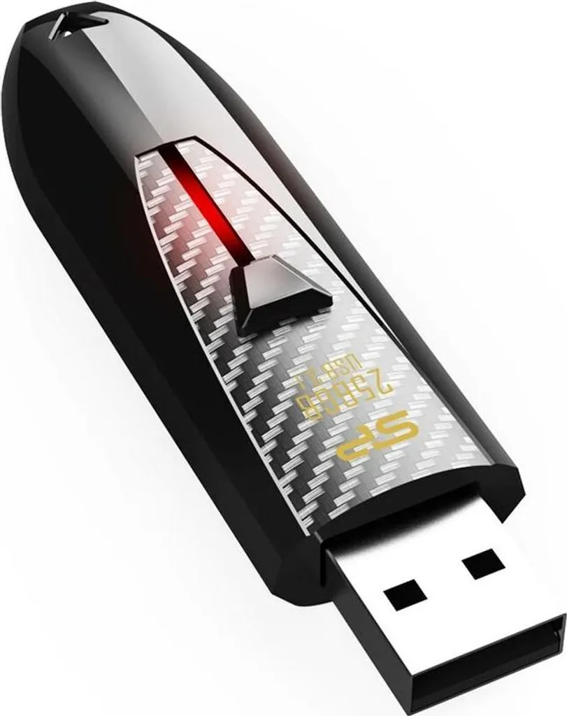 Clé USB Silicon Power Blaze B25 128 Go USB 3.2 Gen 1 Noir Haute Vitesse
