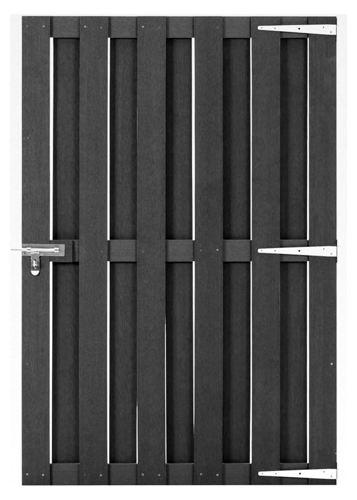 Gartentor WPC 100 x 150 cm Grau