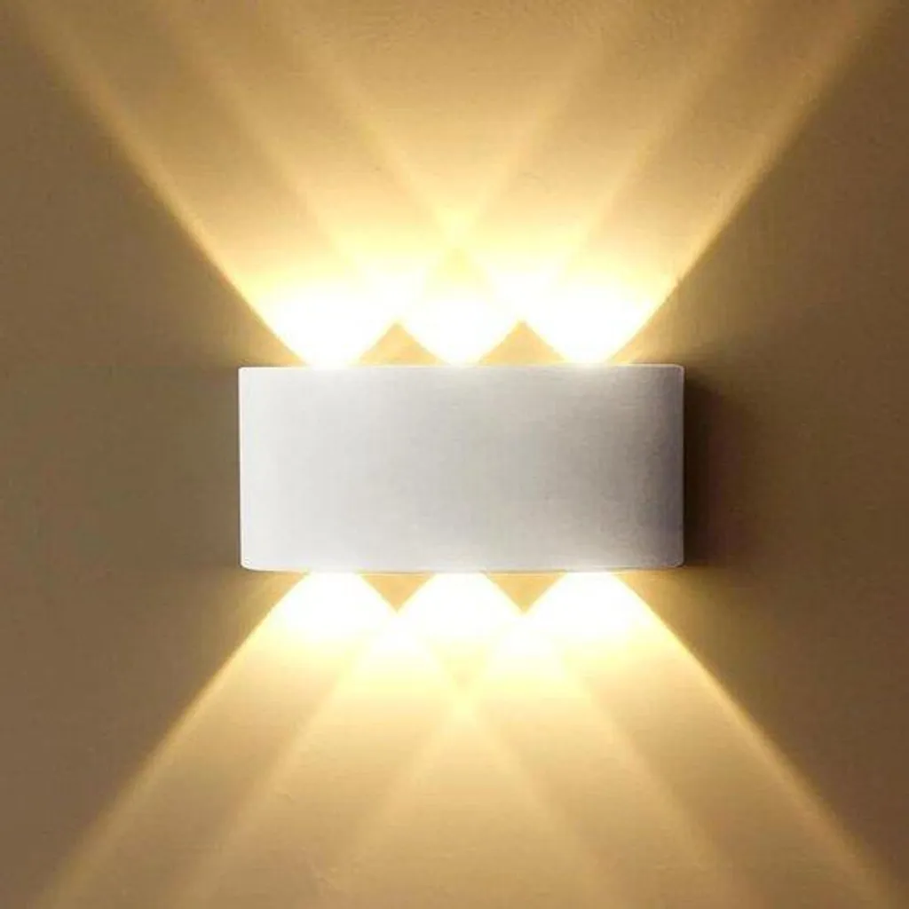 Applique Murale LED pour Terrasse et Couloir en Aluminium Blanc Chaud 10W