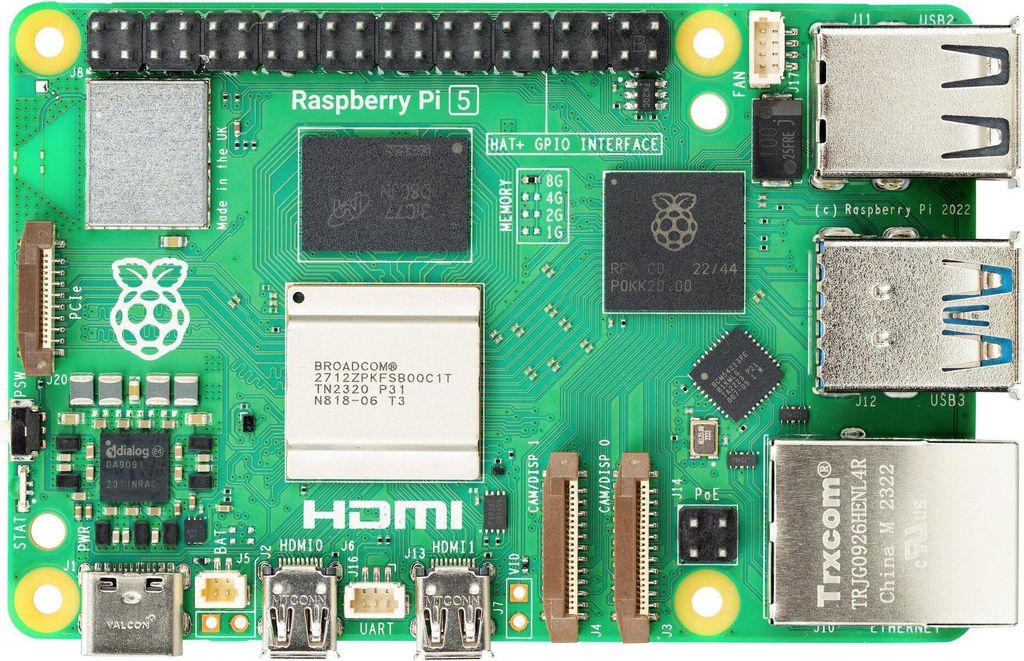Raspberry Pi Foundation Raspberry Pi 5 8GB, Mainboard Produktbild 
