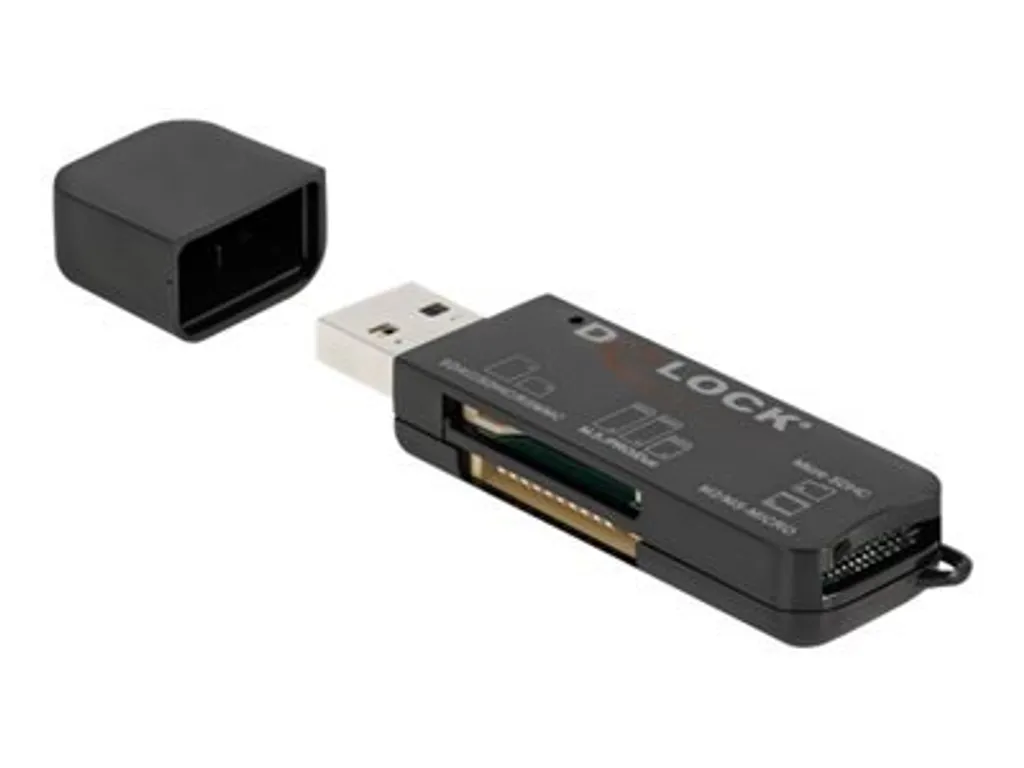 Adaptateur USB SuperSpeed 5 Gbps pour cartes SDHC et MS Micro SD