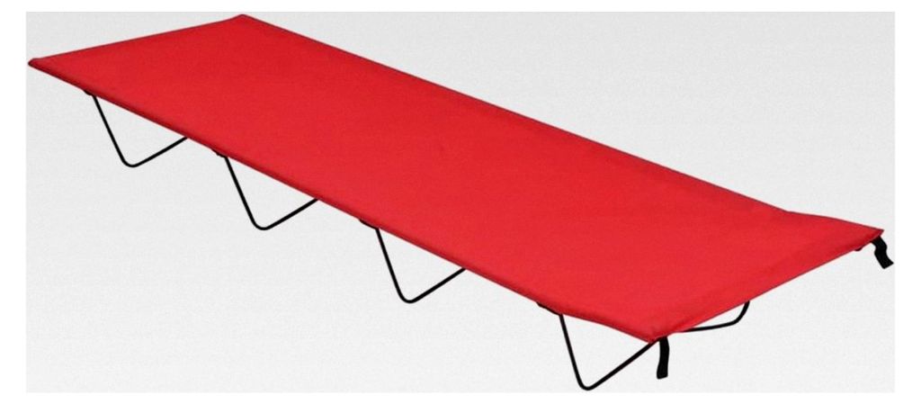 Camping-Sonnenliegen, 2 Stück, 180 x 60 x 19 cm, Ox-Stoff, Rot, Möbel für Innen- und Außenbereich