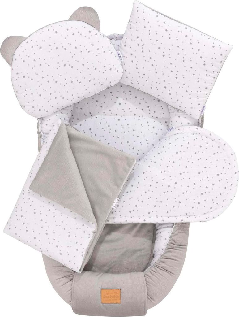 Jukki - Babynest Set 5-teilig Comfort 100x55 cm mit Produktbild 