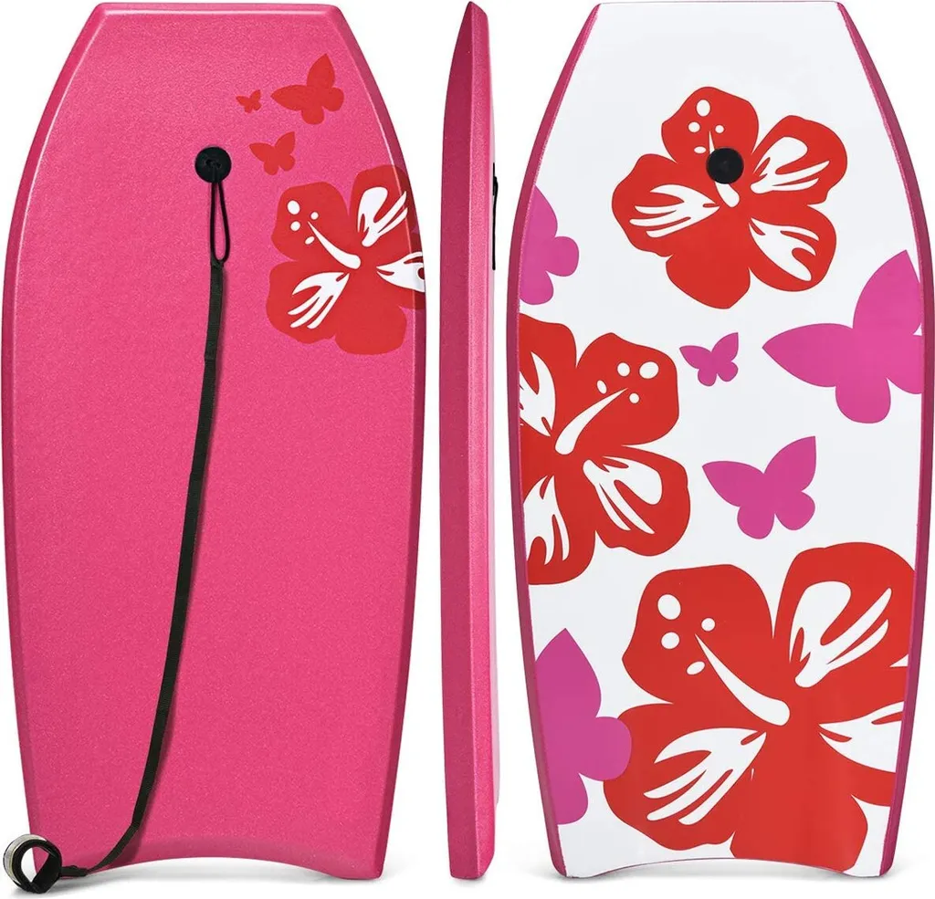 COSTWAY Bodyboard 104cm Planche de Surf pour Enfants et Adultes Mixte
