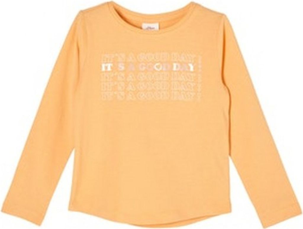 S. Oliver T-Shirt langarm light oran 116/122