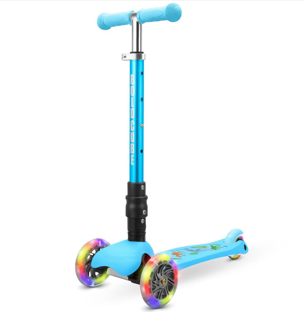 BOLDCUBE Teeny FOLD Dreirad-Scooter - Dinosaurierblau Produktbild 