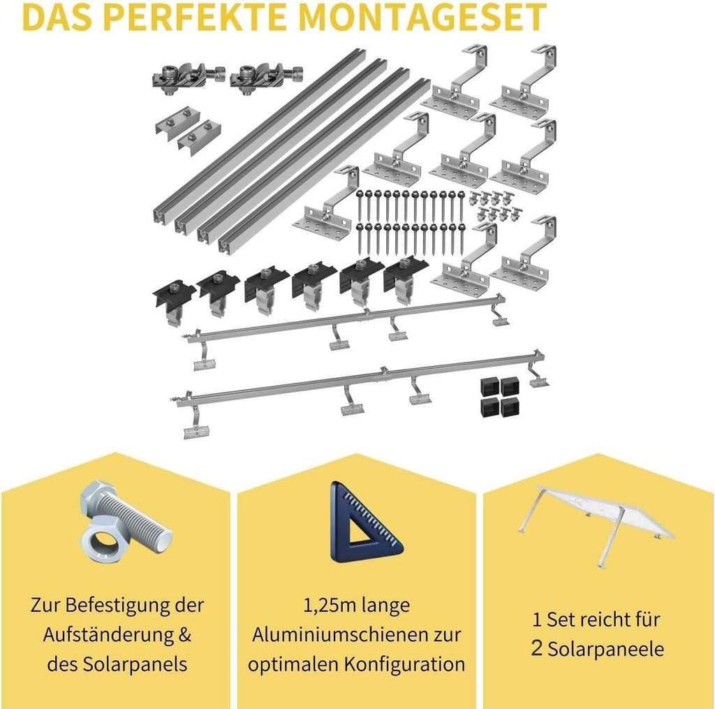 Autospoelrail SUV Camper Autodak Mand Montageset - 4 U-Bout Klemmen Voor SUV, Camper, Dakrek Dakrek Montageset