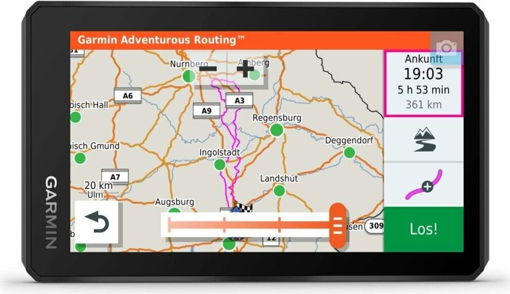 Garmin zūmo XT, Stadt, Geografische Koordinaten, Straße, Produktbild 