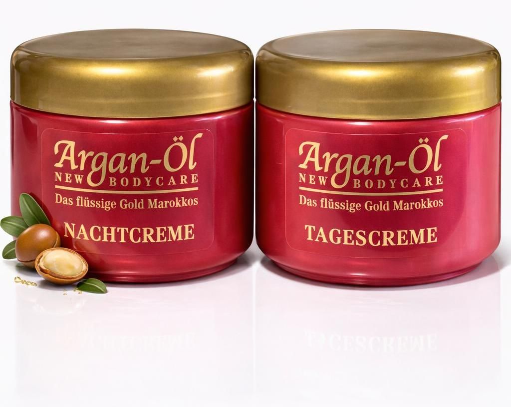 Bio Vital Argan-Öl Tagescreme & Nachtcreme – PflegeSet für die tägliche Hautpflege