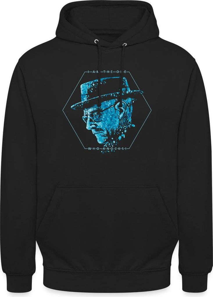 Spreadshirt Breaking Bad I'm The One Who Knocks Uni Hoodie, M, Schwarz