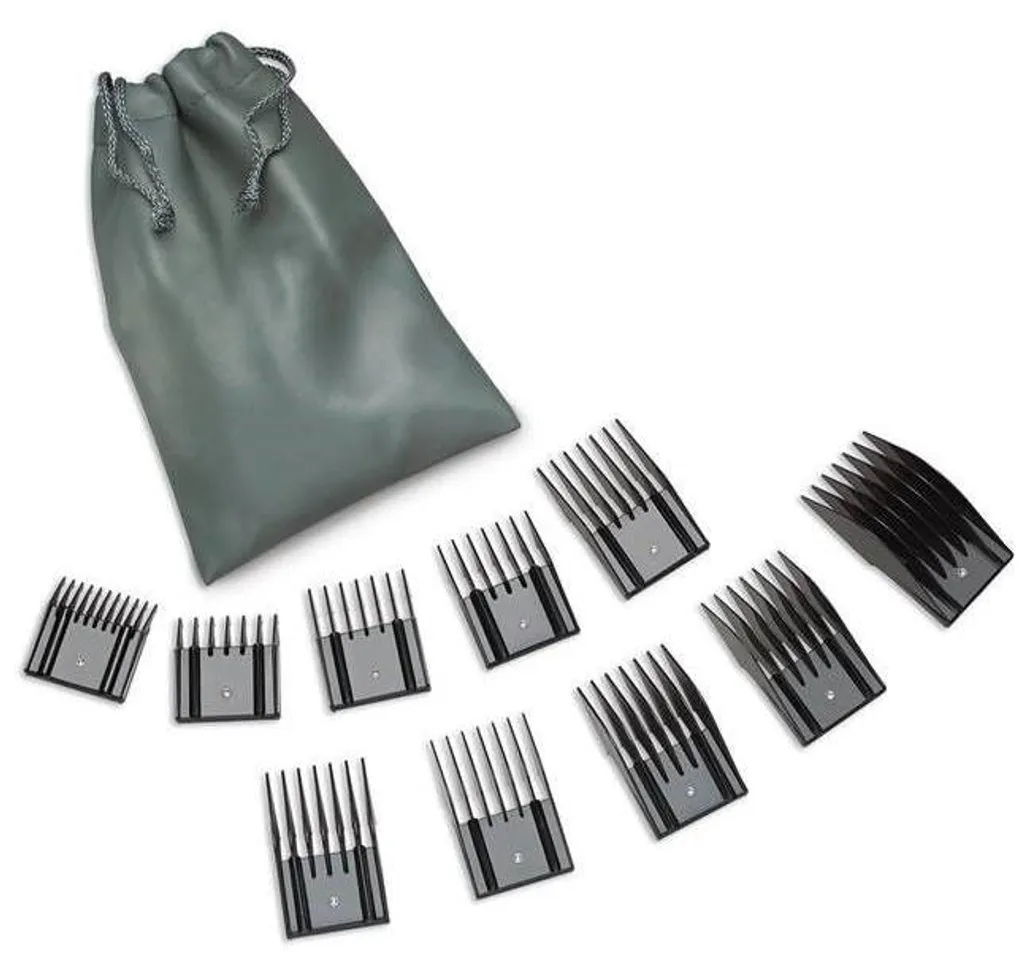 Guides de coupe Oster A5 dorés haute performance en lot de 10 sabots
