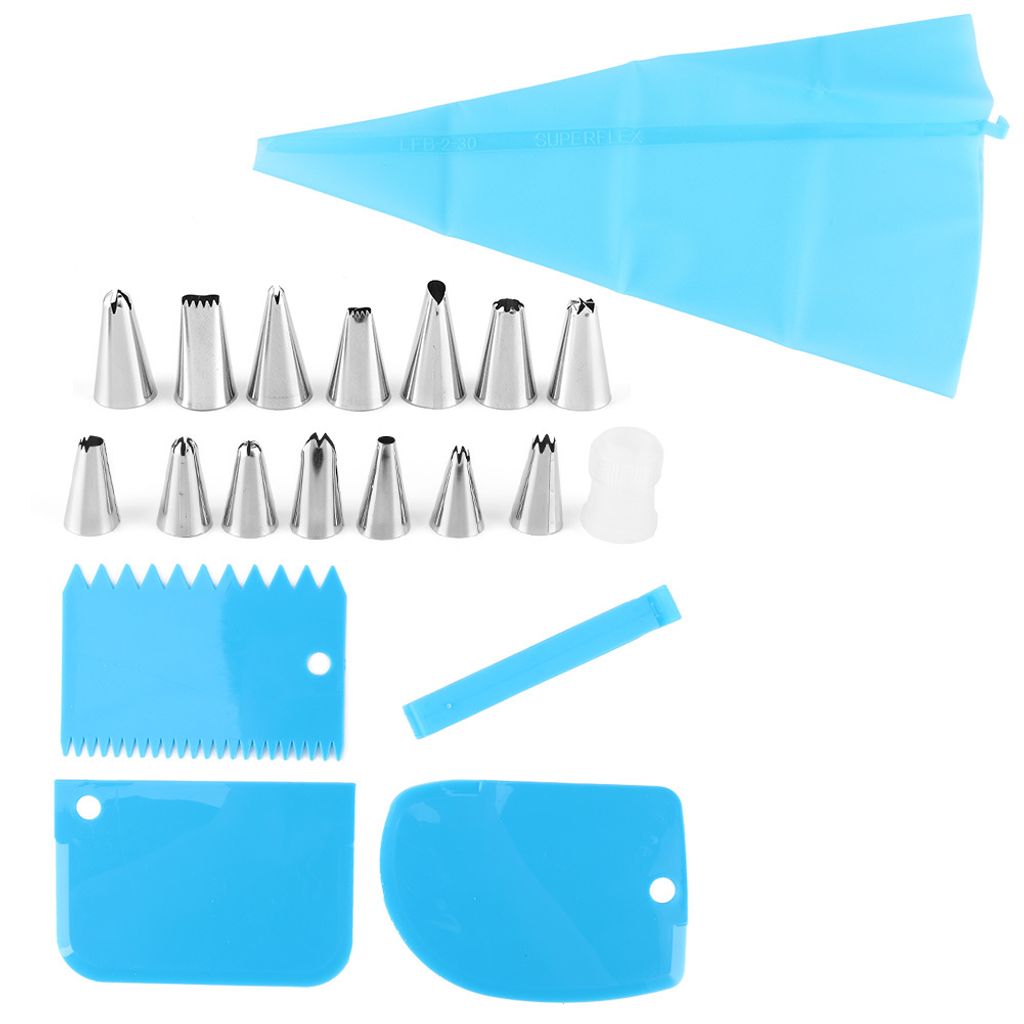 Tortendekorationsset,Tortenbackset,Tortenbackset,Tortenpipingdüsenset,Spritzbeutel-Set