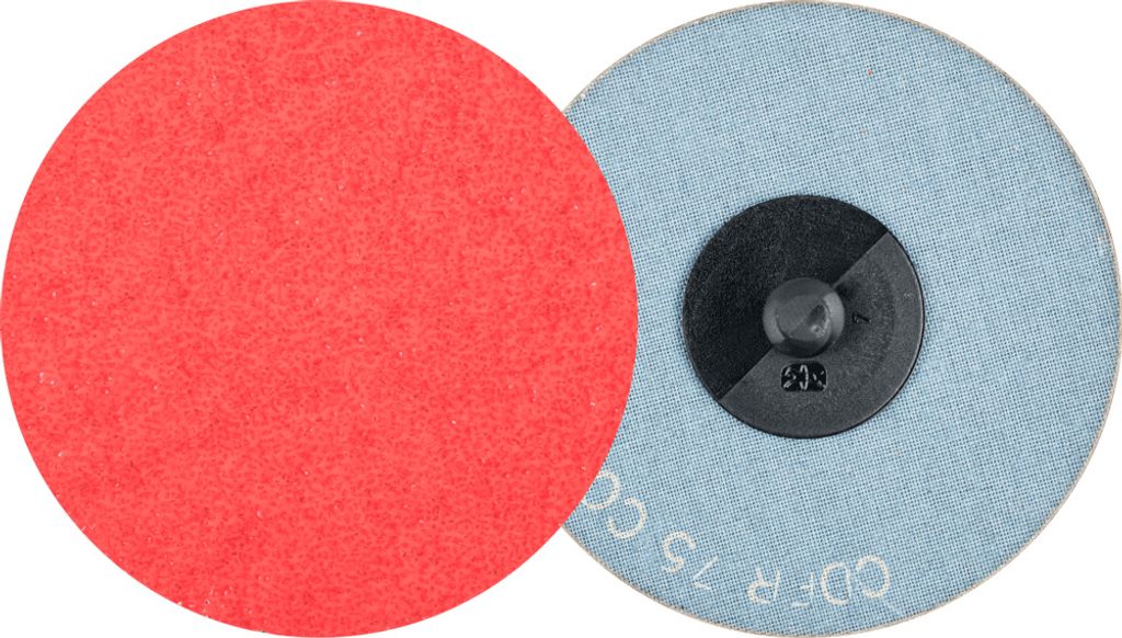 PFERD TOOLS COMBIDISC Keramikkorn Mini-Fiberscheibe CDFR Ø 75 mm CO-COOL36 für Stahl und Edelstahl