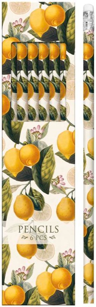 Dekorative Bleistifte STPEN12 Zitronen - Satz von 6 Stück