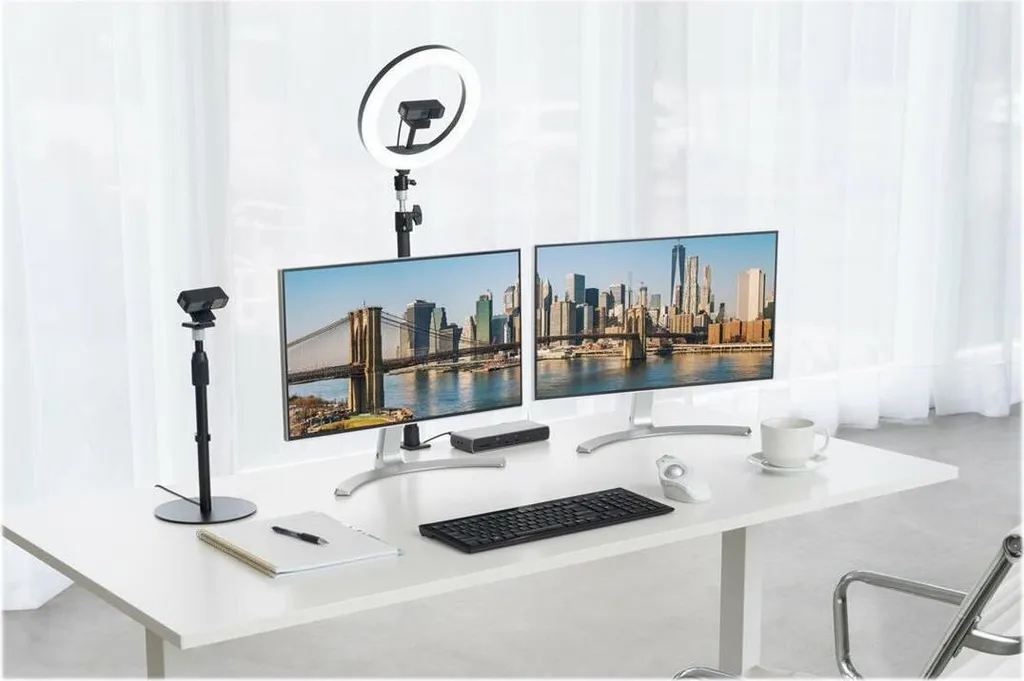 Kensington A1010 Support de Bureau Télescopique Noir pour Webcam et Micro - 15