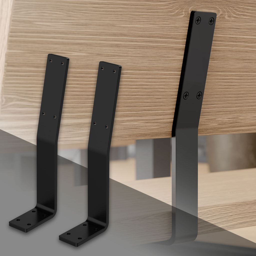 ML-Design 2x držák opěradla, černý, z oceli, pro lavice, Obrázek produktu 