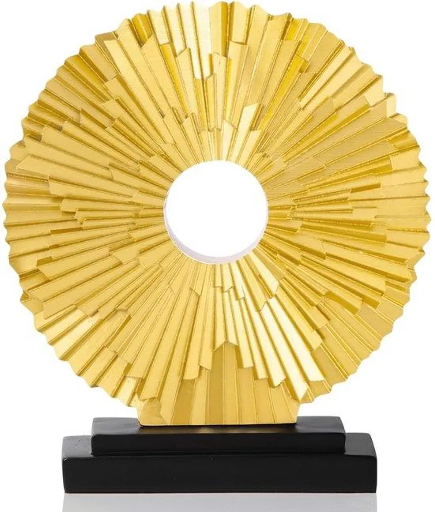 Statue décorative dorée style scandinave pour étagère et table basse