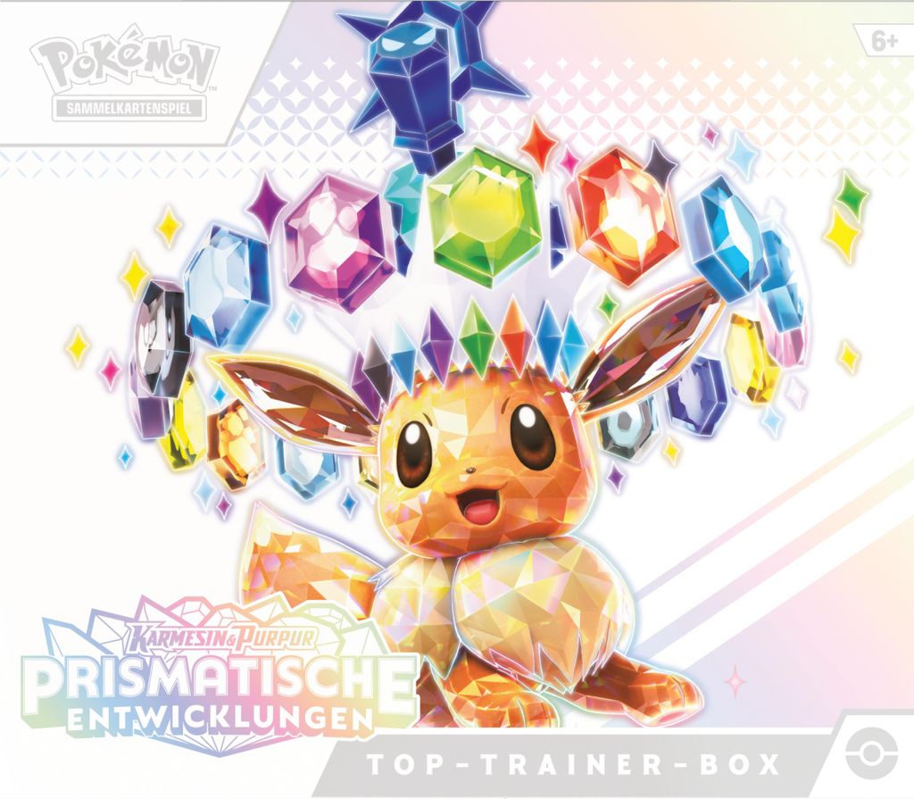 Pokémon Prismatische Entwicklungen Top-Trainer-Box Deutsch Produktbild 