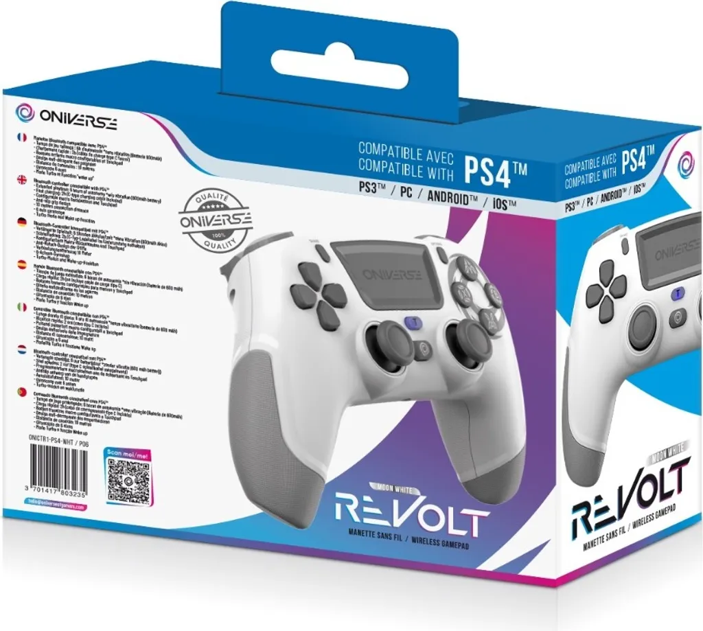 Contrôleur de jeu Bluetooth Oniverse Revolt multiplateforme PS4 et PC - 3