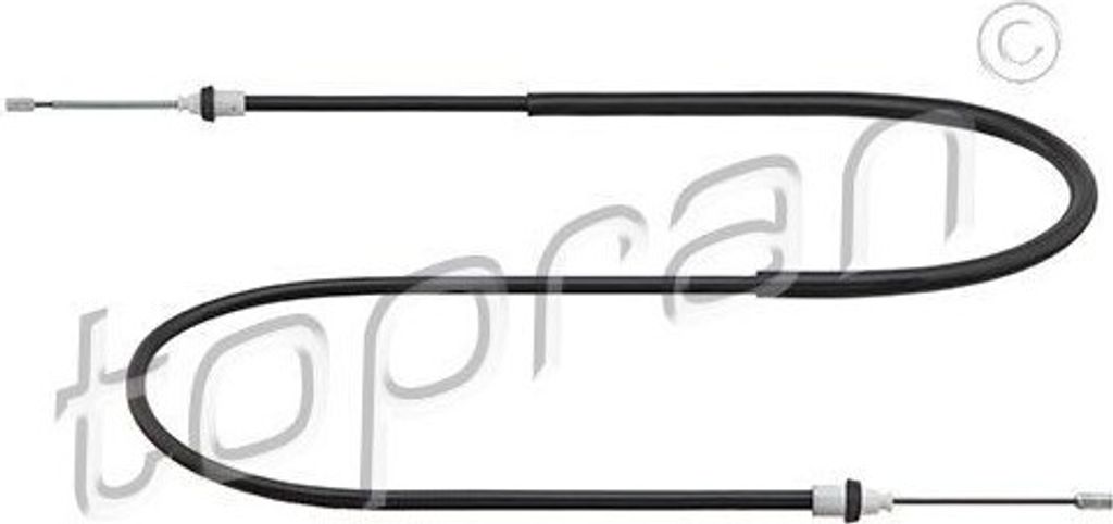 TOPRAN 700 946 - OE 3640 036 76R Handbremsseil, hinten für Duster