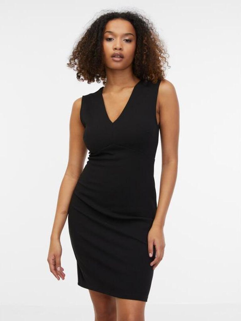 Čierne dámske puzdrové Kleid Orsay