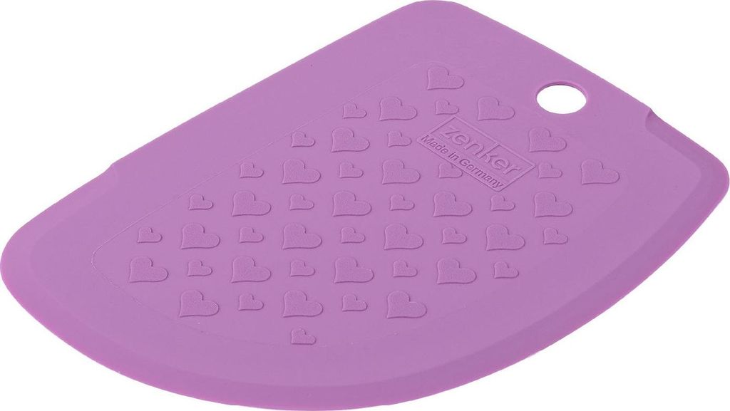 Zenker Teigkarte "Herz" Beloved+ in gefrorenem Rosa Flexibles Backzubehör für Valentins- und Muttertag
