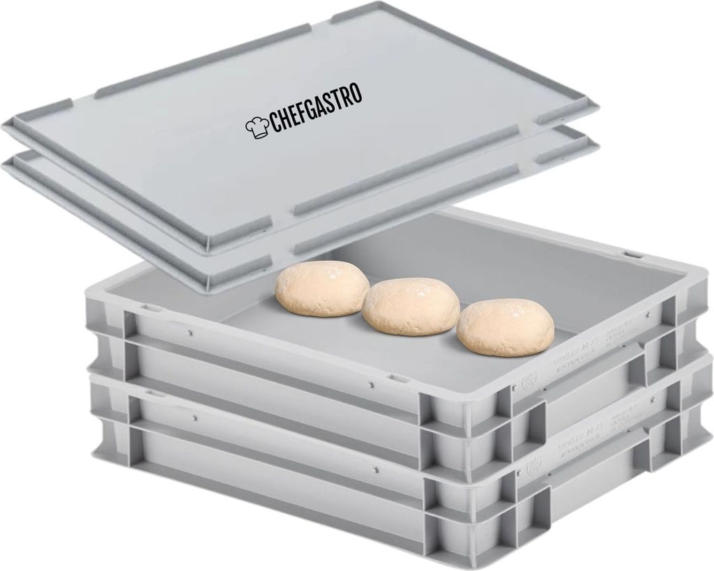 SuperSparSet 2x Pizzaballenbox mit 2x Deckel | HxBxT Produktbild 