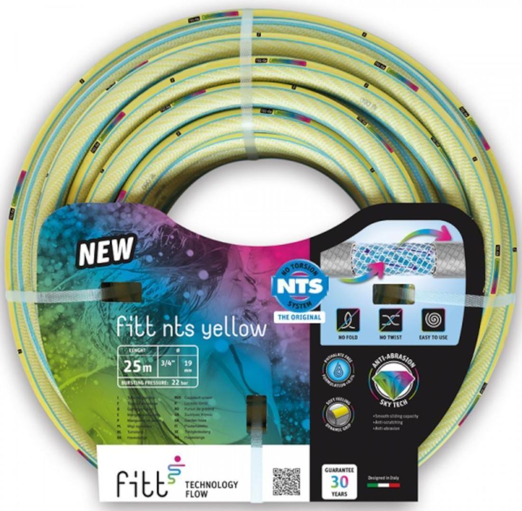 fitt Profi-Gartenschlauch 3/4", 50m NTS Yellow