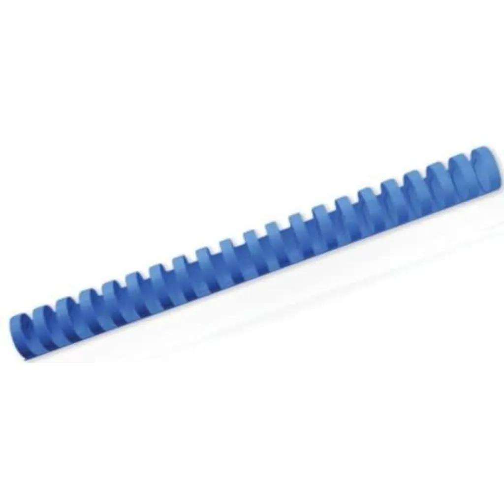 Dorsi Plastici GBC 22mm Blu per Rilegatura A4 21 Anelli - Set 100