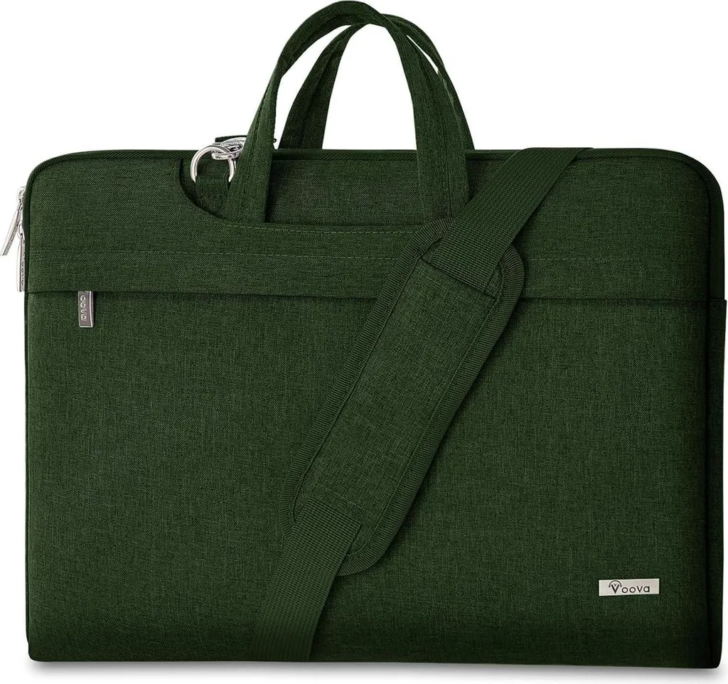 Voova Custodia PC 15.6 Pollici Verde | Borsa Idrorepellente con Maniglia