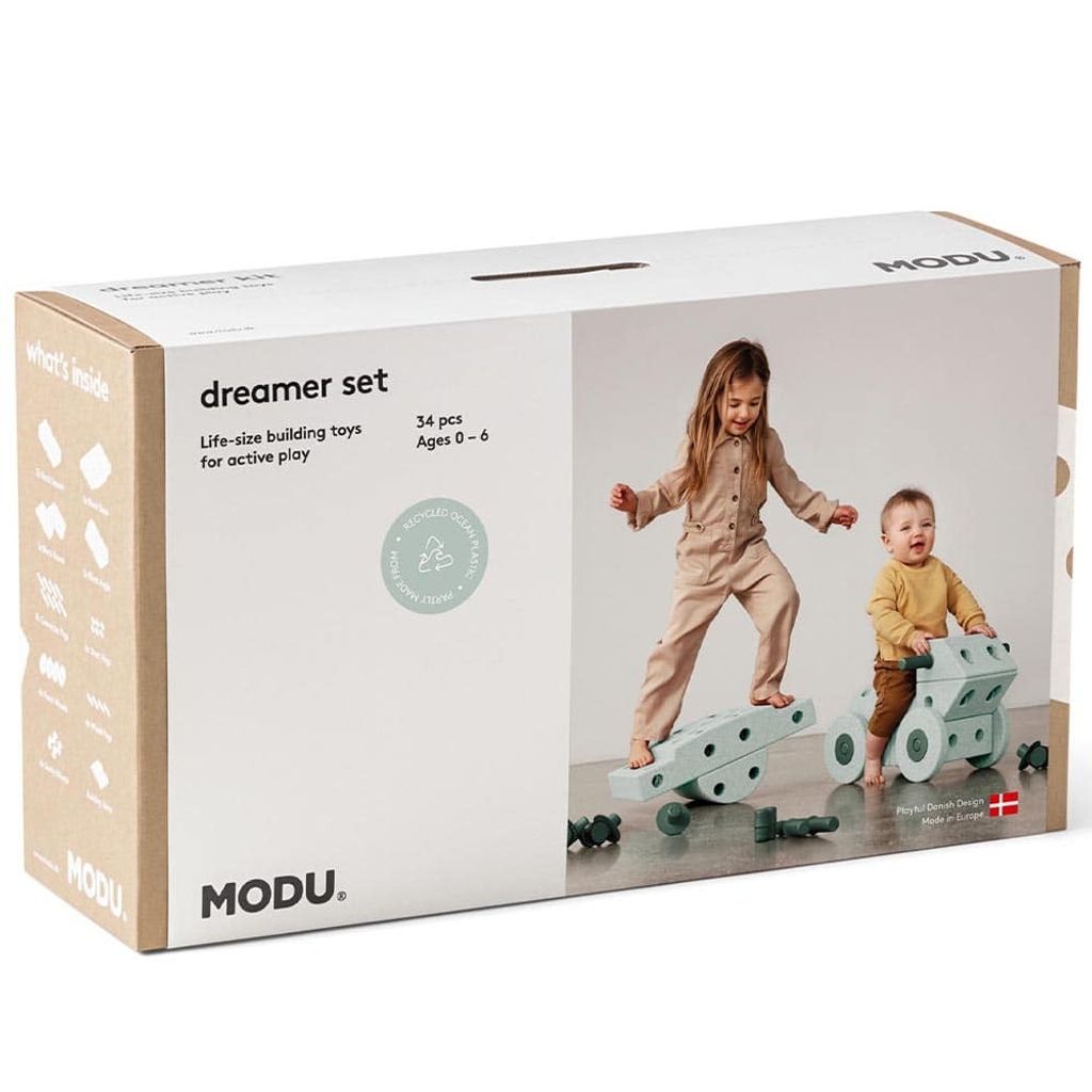 MODU Dreamer Set – Set di costruzione in schiuma, verde Immagine del prodotto 