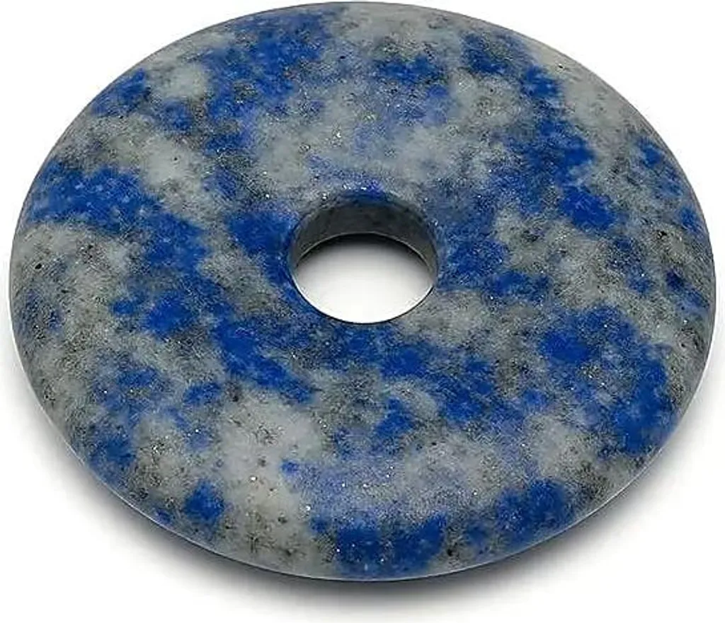Donut Lapis Lazuli 5,0 cm Lot de 2 : Pierres Naturelles sans Cordon