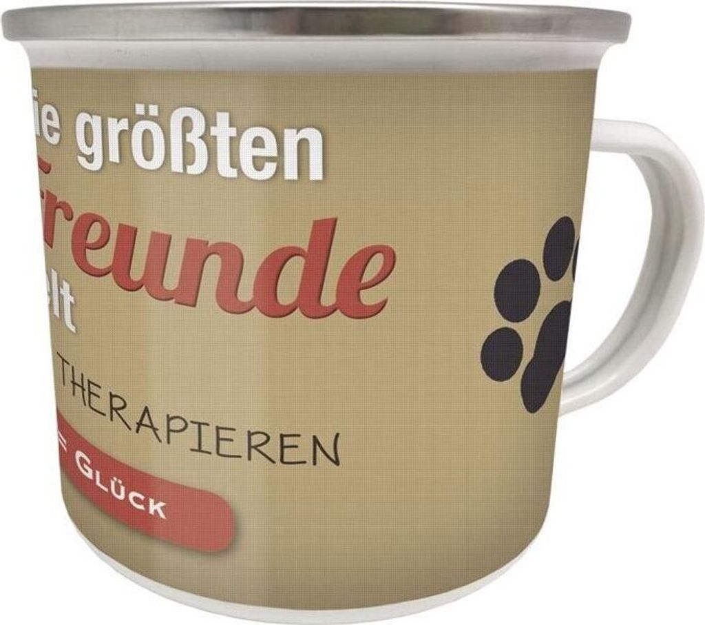 Emaille Becher 0,5 L - größten Katzen - Freunde der Welt, EB 49