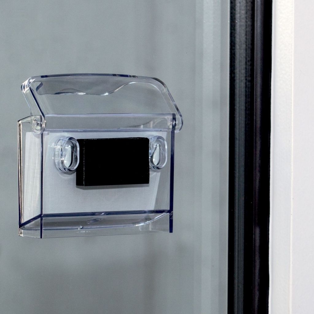 Outdoor-Visitenkartenhalter acrylic Fülltiefe 25mm für 60 Karten Packung mit 20 Stück