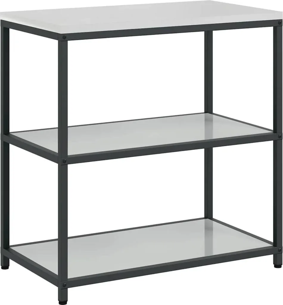 Mobiletto Cucina Argento Acciaio 60cm vidaXL - Ripiano Salvaspazio