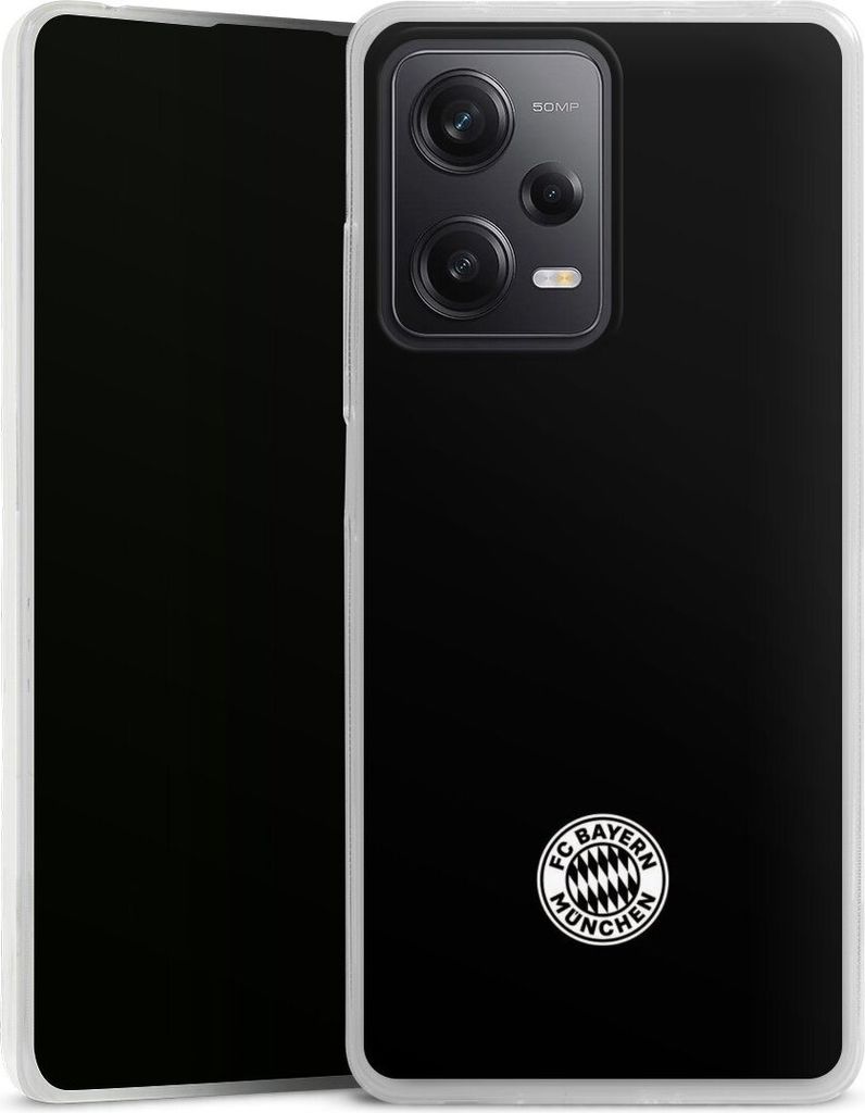 DeinDesign Slim Hülle für Xiaomi Redmi Note 12 Pro 5G Silikon Case Ultra Dünn Handyhülle FC Bayern München FCB Offizielles Lizenzprodukt