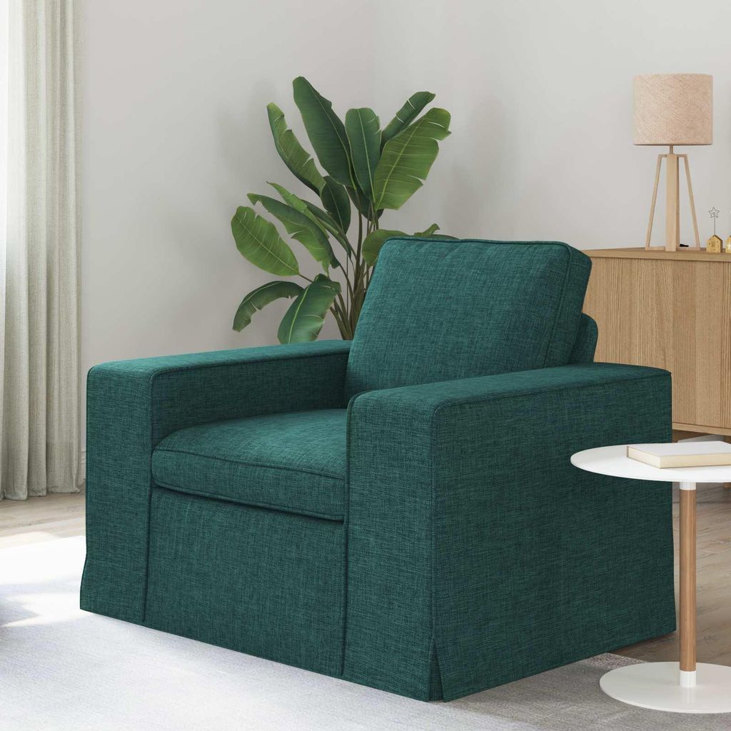 "2026 Aktion"Sofasessel 60cm 1-Sitzer - elegantes Design - Wohnzimmer Sofa - Dunkelgrün Metall DE713452 - Klassische Sofas