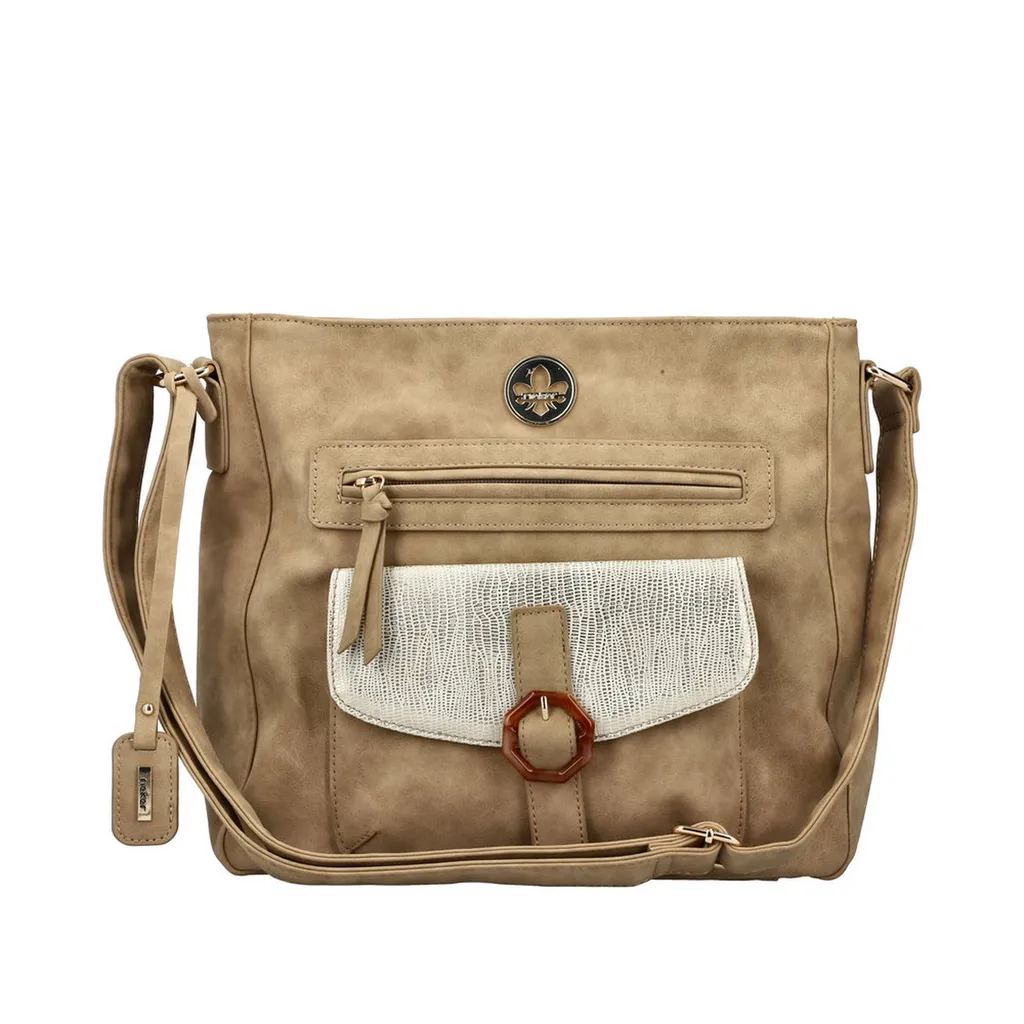 Sac bandoulière femme beige Rieker H1362 idéal pour le voyage